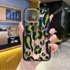 Funda de Teléfono con Estampado de Leopardo Color Café de Comercio Exterior Adecuada para iPhone 17, Sensación de Alta Gama, Funda de Teléfono Engrosada Anti-Caídas para Apple 16/15