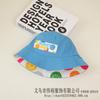 Chapéu de Pescador Dupla Face Sorridente Simples para Bebê Han Feng Chapéu de Bacia Tendência Personalizado para Crianças Meninos e Bebês Estilosos