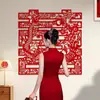 Pegatinas de Boda para la Puerta, Pegatinas Creativas de Doble Felicidad para Bodas, Decoraciones para Ventanas, Pegatinas para Puerta de Decoración de Habitación de Boda, Suministros de Boda