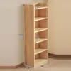 Estantería de almacenamiento de madera maciza para sala de estar, estantería infantil integrada simple, estantería de varios niveles para el hogar para dormitorio y jardín de infantes, modelo nuevo