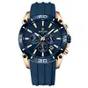 Reloj Reward para Hombre Reloj Deportivo Luminoso para Hombre Resistente al Agua Reloj de Cuarzo Moda Correa de Silicona Cinco Manecillas Rd831105M