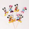 Adornos Decorativos para Pastel de Cumpleaños Infantil Accesorios Populares de Internet Mickey Minnie Tanabata Día de San Valentín Carrusel Enchufe