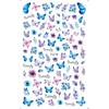 Nuevas pegatinas para uñas transfronterizas con diseño de flores de primavera, mariposas y conejos.
