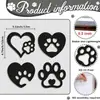 Pingente de Patinha de Cachorro Transfronteiriça Decoração de Parede com Impressão de Pata de Animal de Estimação em Madeira Placa Decorativa de Madeira com Impressão de Patas de Gato e Cachorro Criativa