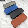 Estuche Cuadrado Grande para Gafas con Esquinas Redondeadas, Piel, Estuche para Gafas con Placa de Acero Hierro Resistente a la Presión, Adecuado para Gafas de Prescripción y Gafas de Sol