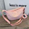 Bolsa feminina de lona japonesa 2023 novo pano de nylon casual bolsa de ombro simples bolsa de mensageiro de classe de estudante