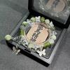 Pulsera de Cuentas de Mariposa Estilo Chino Mismo Estilo Impresión para Mujer Lujo Ligero Nicho Gama Alta Elegante Pulsera para Pareja Regalo para Novia