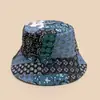 Nuevo Sombrero de Pescador Estilo Étnico con Empalme de Flores y Hojas para Hombres y Mujeres Sombrilla Retro para Viaje Sombrero de Cubeta Doble Cara Venta al por Mayor
