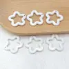 Estrella Hueca de Cinco Puntas Colorida Sólida Colorida 30mm Flor Acrílica Forma de Flor de Ciruelo Accesorios para Joyería DIY Colgante Llavero