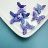 Borboleta Estrela Céu Estrelado Roxo Dobrável Estéreo Borboleta Imitação de Concha de Acetato Acessórios de Grampo de Cabelo Headdress DIY Feito à Mão Estilo Chinês