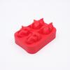 Cubo de gelo de silicone com caveira para presente de Natal, 4 cubos de gelo de caveira par, cubos de gelo de silicone com ossos de Halloween