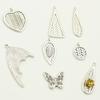 Xizang Plata Chiang Mai Hecho a Mano Plata Corazón Colgante Accesorios Collar DIY Colgante Tejido Mariposa Cristal Cuentas Separadas Cuentas