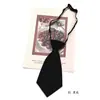 MIMI Mini Corbata Súper Corta Pequeña para Mujer Negro Puro Marrón Café Verde Oscuro Rojo Café Mate Sin Golpear Accesorios Estudiantiles