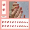Explosões Vermelhas da Internet Puro Desejo Estilo Simples Usar Armadura Diariamente Manicure Branca Peças Europeias e Americanas Francesa Longa Armadura Removível