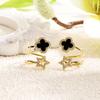 Celebridad de Internet Popular Pendientes de Circonita Micro-Pavimentados Diseño de Nicho Clip para Cartílago de la Oreja Personalizado Pendientes de Estrella Exquisitos Versátiles Joyería