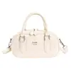 Dropshipping Transfronteiriço Novo Estilo Bolsa Feminina de Um Ombro Estilo Coreano Simples Bolsa de Mão para o Dia a Dia Bolsa Boston Almofada Bolsa Transversal de Couro Macio