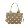 Moda fuente de fábrica transfronteriza 2026 nuevo diseño de lunares en nailon bolso de mano casual para el día a día bolso de hombro tipo cubo
