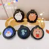 Bonito peine plegable con pequeño espejo cosmético, peine de masaje con cabeza de cojín de aire portátil, peine portátil de plástico de dibujos animados con airbag