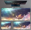 Alfombrilla de Ratón Extra Grande para Hombres y Mujeres, Alfombrilla Bidimensional Resistente a Manchas, Escritorio de Oficina Juego, Alfombrilla de Ratón E-Sports Anime Hatsune