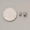 Prata Pura S925 Zircônia em Formato de X Contas Separadoras de Zircônia Fio de Cristal Contas Separadoras de Cruz Acessório de Pulseira DIY Acessório de Inlay de Diamante Materiais
