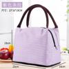Bolsa para lonchera portátil, bolsa para lonchera de mano gruesa de papel de aluminio, lonchera con bolsa aislante de lona de arroz