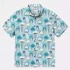 2024 Amazon Wish Aliexpress Camisa de Manga Corta de Verano Sin Bolsillo con Solapa Pantalones Patrón Vértigo Impresión Digital Colorida 3D