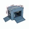 Caja de almacenamiento para acampar al aire libre, caja plegable de plástico, organizador para acampar al aire libre, caja plegable japonesa para coche, marco de cubierta de madera