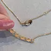 Collar de Diseño de Sonrisa de Panal 2022 para Mujer, Cadena Corta de Plata de Ley para Clavícula con Forma de Diamante, Joyería de Plata de Nicho