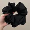 Goma para el pelo con estampado estilo Academia Melard para mujer, scrunchie de satén con malla de estampado de leopardo vintage, banda elástica de alta elasticidad y duradera
