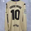 2526 Barcelona Real Madrid Liverpool Camiseta de Manga Larga No. 10 Yamar No. 10 Uniforme de Fútbol Local y Visitante de Mbappé