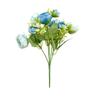 Simulación 5 Horquillas Peonía Recubierta Estilo Europeo Boda Auditorio Flores para Sostener Accesorios de Fotografía Decoración de Mesa para el Hogar Flores Falsas