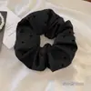 Lazo para coleta dulce y versátil para mujer, Cuerda para el pelo simple y elegante, Scrunchie de gran tamaño para verano, Accesorio para el pelo fresco y simple