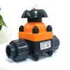 Padrão Nacional//Padrão Japonês União Dupla PVC-U Válvula Diafragma Plástico Manual Flange Plástico Válvula de Fechamento Acessórios