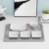 Bandeja para Vajilla de Aviación Personalizada Serie de Tazas y Platos Bandeja Antideslizante Específica para Aviones