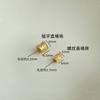Bolsa de oro de 14k color reteniendo suerte cuentas de barril recto DIY accesorios para joyería hecha a mano pulsera casera cuerda tubular material de cuerda tejida