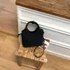 Bolsa Transversal de Luxo Feminina 2026 Nova Tendência Primavera Feminina Bolsinha de Mão para Exterior Bolsa de Ombro Único Color Block Estilo Balde