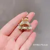 Pinza para el cabello para mujeres durante la etapa incómoda del cabello corto, peinado semi recogido en la parte posterior de la cabeza, pinza de garra única para cabello fino, accesorio para el cabello de pinza de tiburón de alta gama