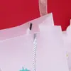 Bolso transparente bolsa de regalo PP esmerilado bolsa de tienda de ropa bolsa para lavar y proteger maquillaje bolsa de embalaje de regalo para manos logotipo personalizado