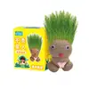 Boneco Cabeça de Grama para Vasos de Crianças Plantas Verdes Sementes de Crescimento e Germinação Decorações de Mesa para Alunos do Ensino Fundamental Educação Científica para o Jardim de Infância