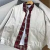 Nova jaqueta de beisebol curta estilo high street, ombro reto, de alta qualidade, para primavera e outono, estilo comércio exterior, estilo americano, para homens