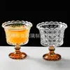 Copo de Cristal Flutuante Transparente Retro de Luxo Leve Copo de Vidro Alto Estilo Europeu para Uso Doméstico Copo de Alto Valor Copo de Suco