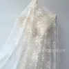 Tela de Encaje Floral de Rosa - Encaje Elástico de Nailon y Spandex - En Stock Blanco y Negro - Para Vestidos de Capa Base y Ropa de Mujer