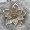 Decoraciones de Flores de Navidad Accesorios Hechos a Mano para Árbol de Navidad Flores de Simulación Flores de Navidad Modernas y Sencillas Decoración del Hogar Flores de Navidad