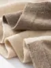 Estilo Británico ~ Chal de Punto Consinee 100% Cachemira Pura para Mujer, Elegante Capa Bicolor, Artículo Suave, Sedoso y Cálido