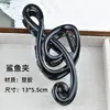 Novo Prendedor de Cabelo Nota Musical Clave de Sol para Mulheres, Prendedor Tubarão para Coque na Parte de Trás da Cabeça, Elegante Acessório de Cabelo Francês Retrô