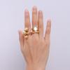 Anillo geométrico de cinco puntas gráfico simple exagerado de diseño creativo Europa y Estados Unidos Viento INS joyería de mano al por mayor
