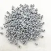 Cuentas sueltas de acrílico de 5 mm color letra inglesa con gota de aceite accesorios para joyería DIY cuentas de educación temprana para niños