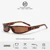 Gafas de Sol de Marco Estrecho de Personalidad Transfronteriza para Mujer Estilo Callejero de Celebridad de Internet Europeo y Americano Y2K Sensación Tecnológica Gafas de Sol de Marco Pequeño Protección UV Modernas