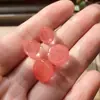 Cristal de melancia contas soltas dossel de lótus gota pequena escorregadia cristal branco pequeno lótus arroz feito à mão DIY pulseira pingente acessórios em estoque atacado
