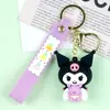 Chaveiro de Pelúcia Fofo para Estudantes, Chaveiro de Personagem Sanrio, Chaveiro de Carro, Acessório para Bolsa